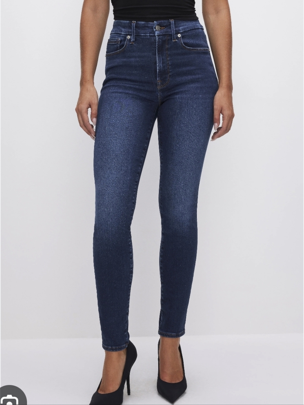 Banana Republic Dark Blue Skinny Jeans with Contrast Stitching